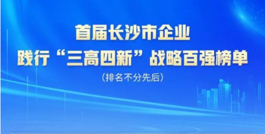 UED在线官网网页版(中国)唯一官方网站智能上榜首届长沙市企业践行“三高四新”战略百强榜单