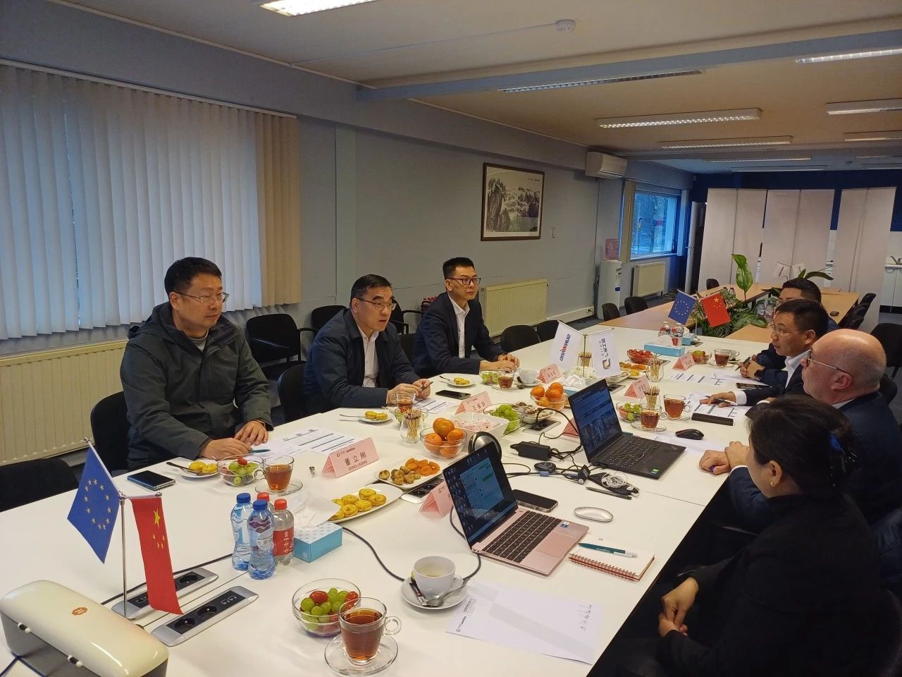广州工控集团总经理王福铸率队考察UED在线官网网页版(中国)唯一官方网站智能欧洲子公司