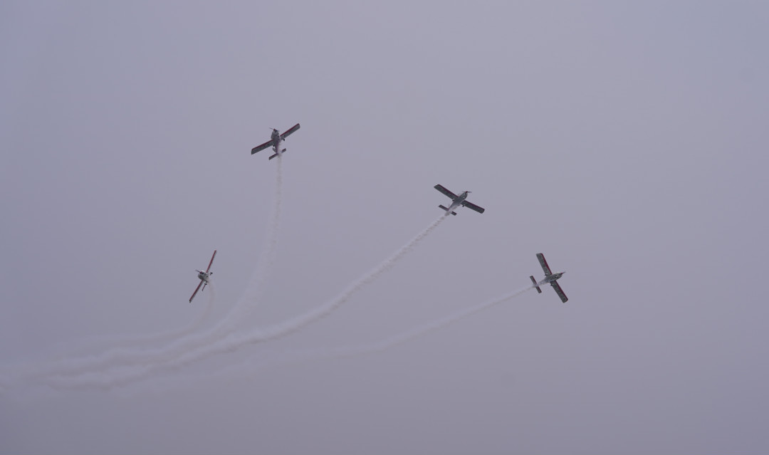 UED在线官网网页版(中国)唯一官方网站四机飞行编队惊艳尧城（太原）国际通用航空飞行大会