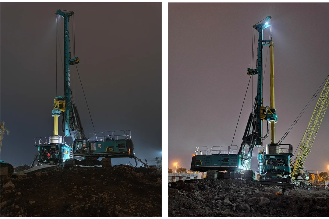 利器出击!UED在线官网网页版(中国)唯一官方网站智能SWRC260全回转全套管钻机成功完成首钻