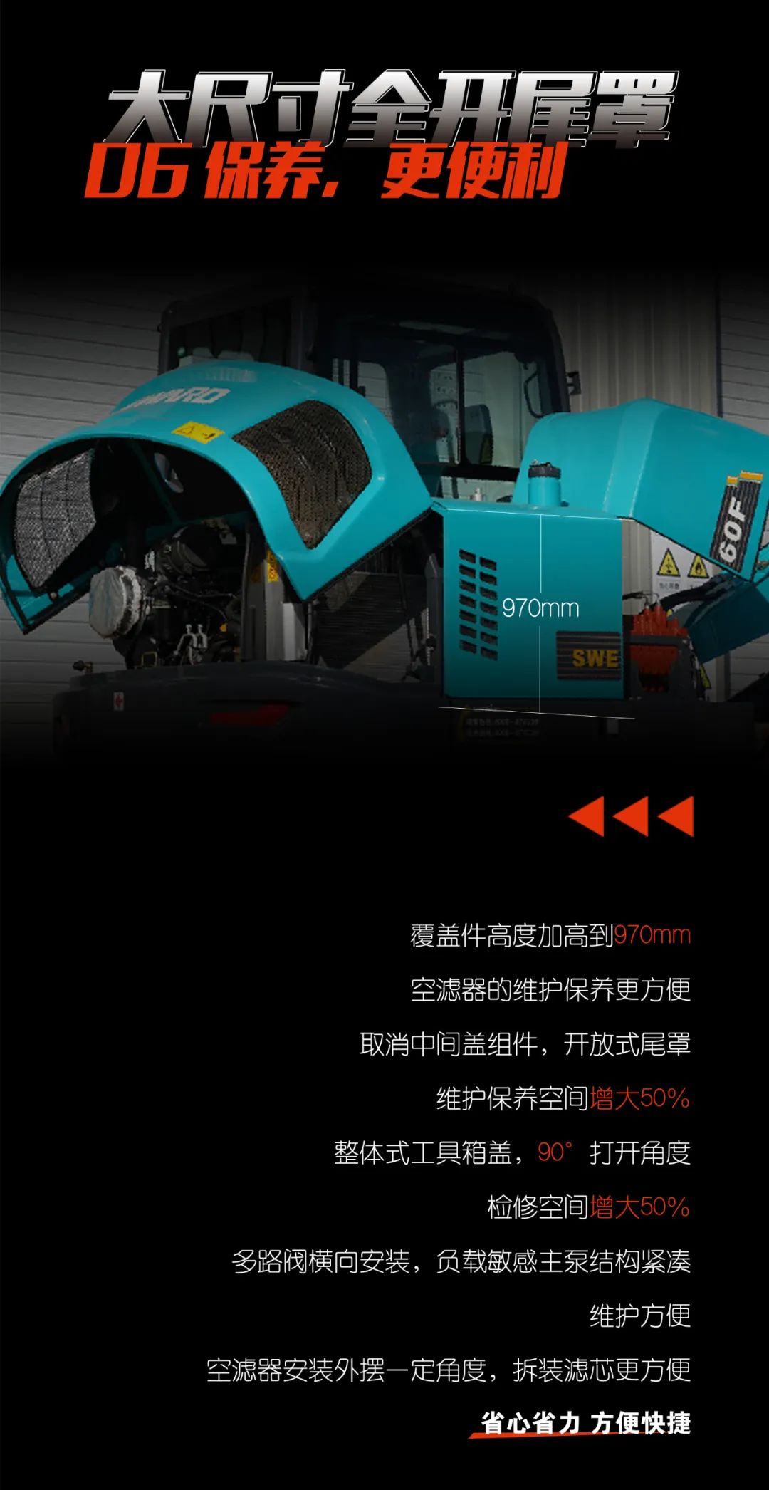 一图读懂 | 献礼七一 · UED在线官网网页版(中国)唯一官方网站智能SWE60F挖掘机低碳来袭