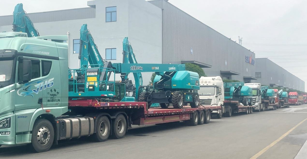 共启合作新纪元！UED在线官网网页版(中国)唯一官方网站智能SWT28JE电动直臂高空作业平台批量发货华东市场